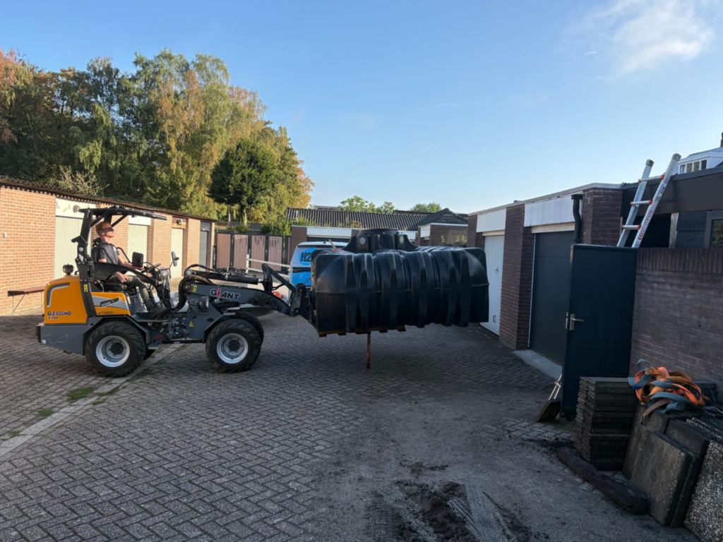 Nieuw project: Regenwatertank geleverd in Gilze