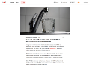 PFAS in kraanwater